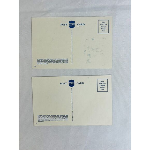 COMPLETE Vintage 1948 United Airline MAINLINER Flight Information Luggage More - Picture 10 of 11